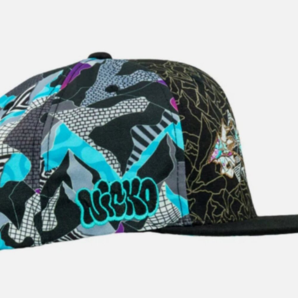 GRASSROOTS CALIFORNIA NICKO SWISS TRIP FROST SNAPBACK HAT NWT
